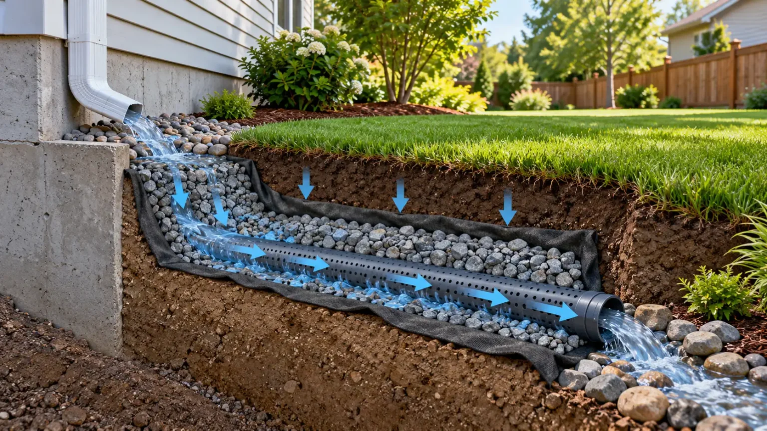 French Drain Diagram Ideas, Tips & Expert Inspiration